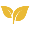 Landscape design and build icon representing plants.