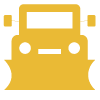 Snow removal icon showing a snow plow truck.
